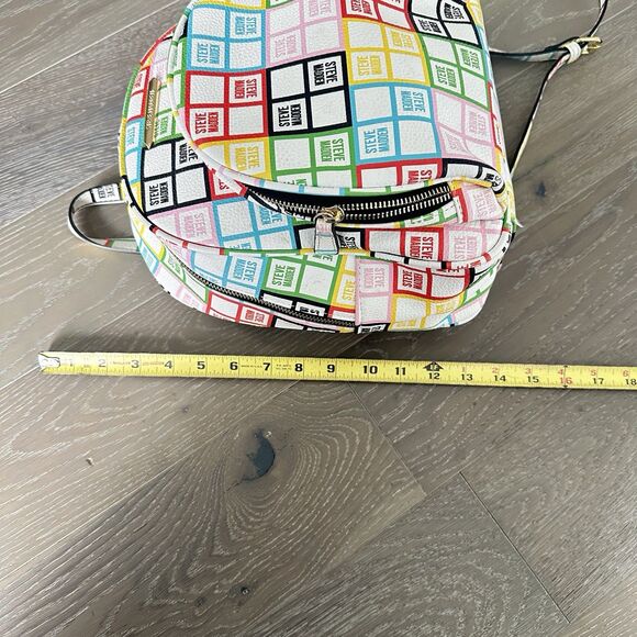 Steve Madden Colorblock Logo Mini Backpack Multicolor Streetwear Bag - Picture 8 of 11